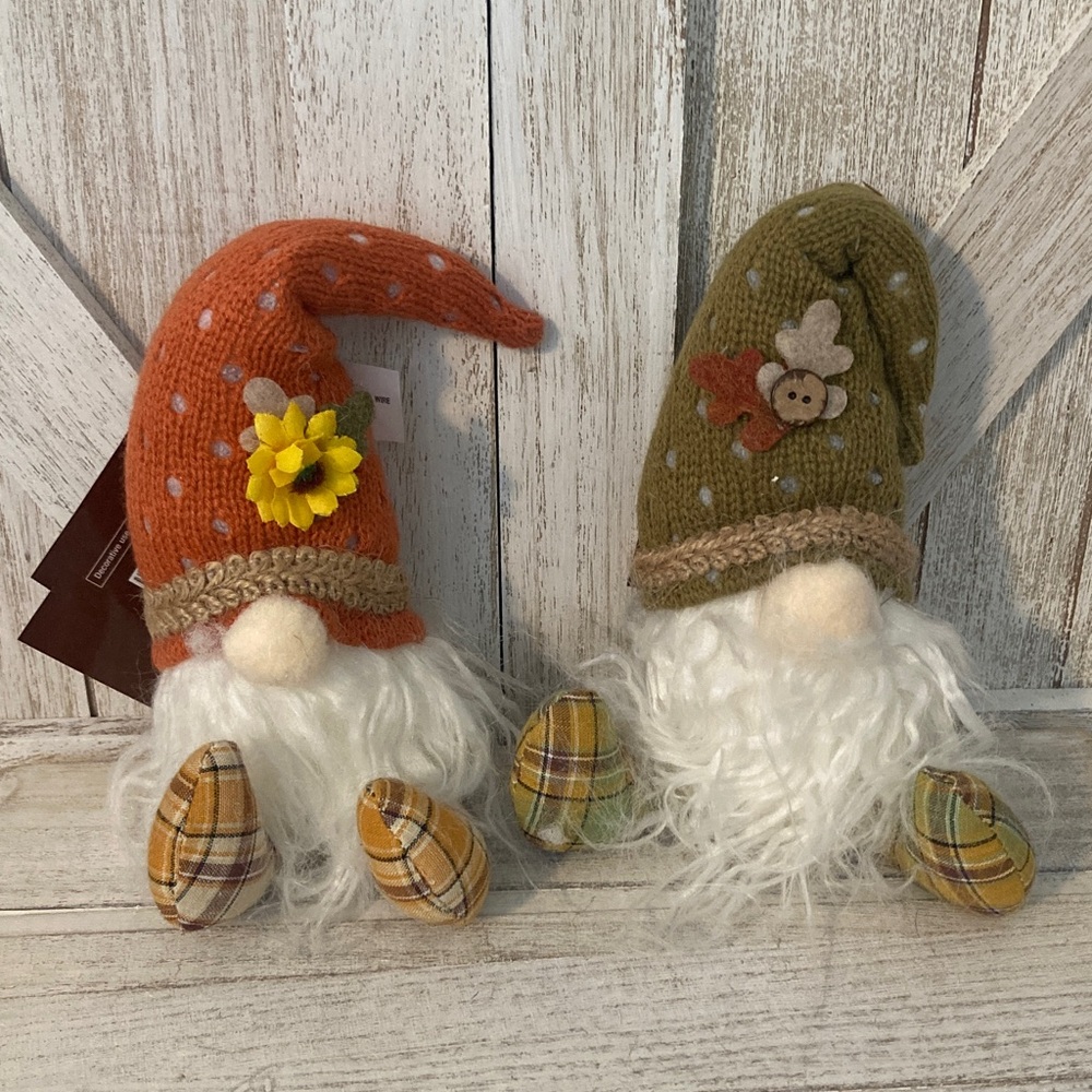 Hobby Lobby 2021 Festive Gnome Decor Set - Orange and Green